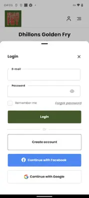 Dhillons Golden Fry android App screenshot 2